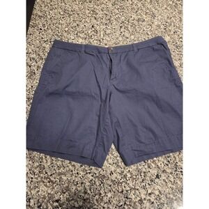 Natural Reflections Navy Blue Casual Chino Shorts Womens Size 16 Multi-Stitch